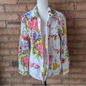 Tabi floral button down shirt